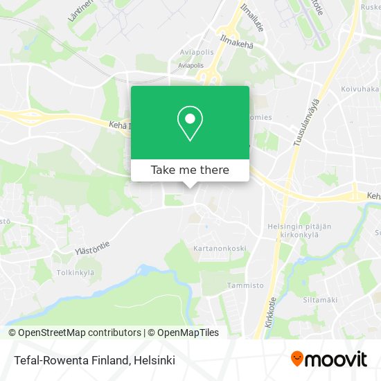 Tefal-Rowenta Finland map