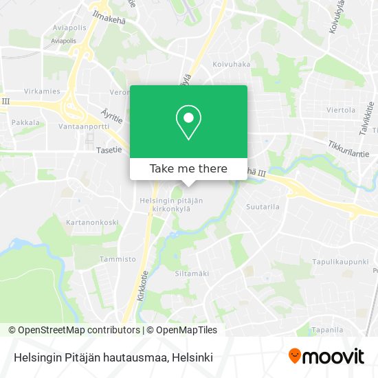 Helsingin Pitäjän hautausmaa map