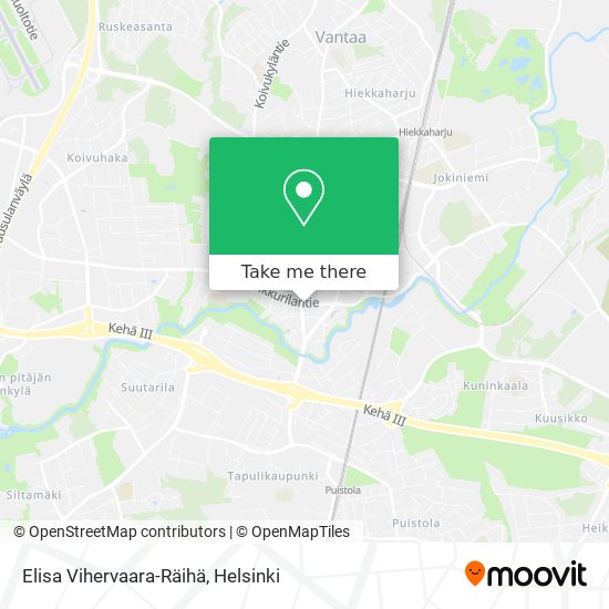 Elisa Vihervaara-Räihä map