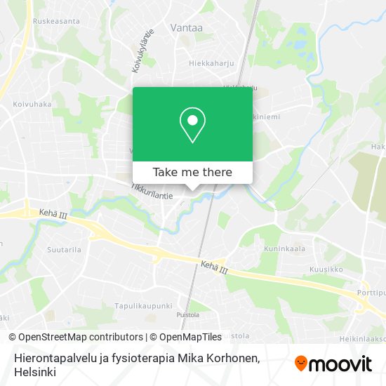 Hierontapalvelu ja fysioterapia Mika Korhonen map