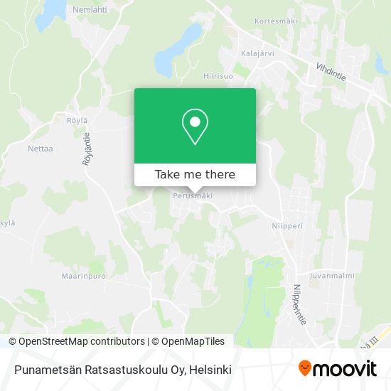 Punametsän Ratsastuskoulu Oy map