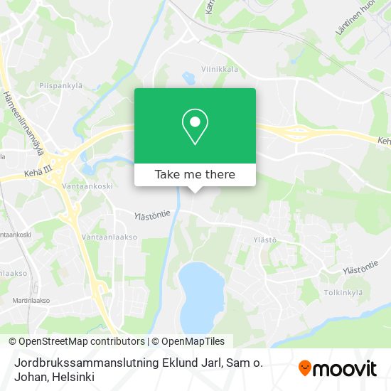Jordbrukssammanslutning Eklund Jarl, Sam o. Johan map