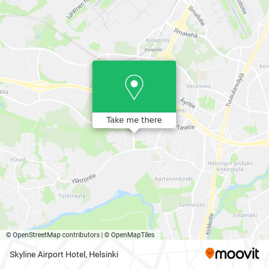Skyline Airport Hotel map