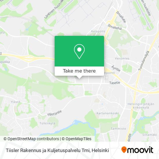 Tiisler Rakennus ja Kuljetuspalvelu Tmi map