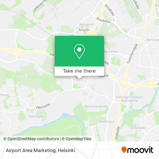 Airport Area Marketing map