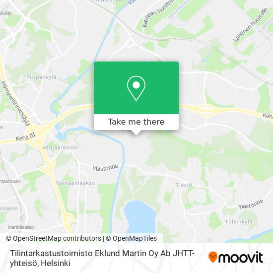 Tilintarkastustoimisto Eklund Martin Oy Ab JHTT-yhteisö map