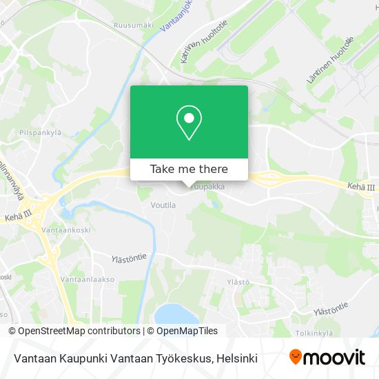 Vantaan Kaupunki Vantaan Työkeskus map