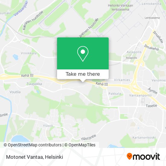 Motonet Vantaa map