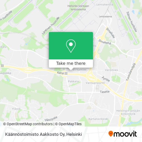 Käännöstoimisto Aakkosto Oy map