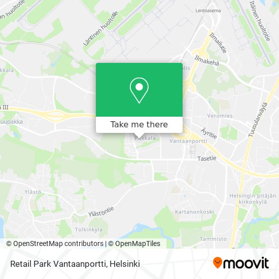 Retail Park Vantaanportti map