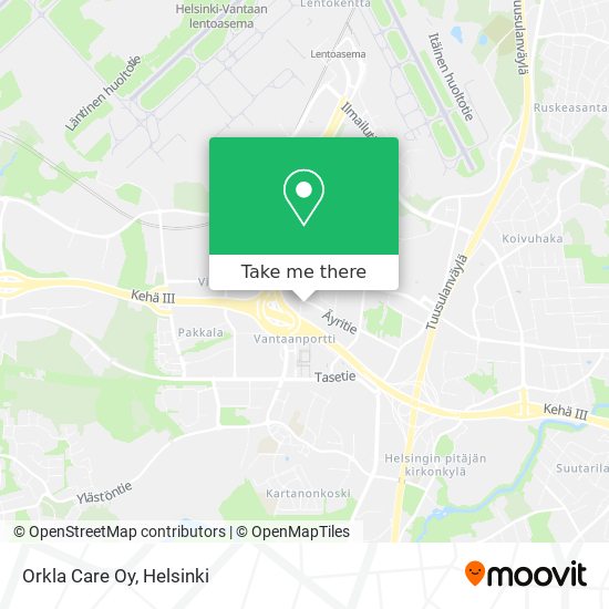 Orkla Care Oy map