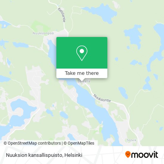 Nuuksion kansallispuisto map