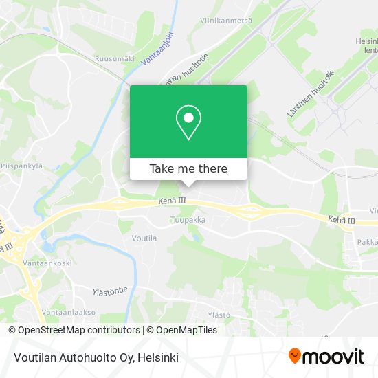 Voutilan Autohuolto Oy map