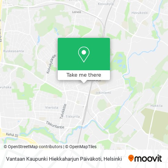Vantaan Kaupunki Hiekkaharjun Päiväkoti map