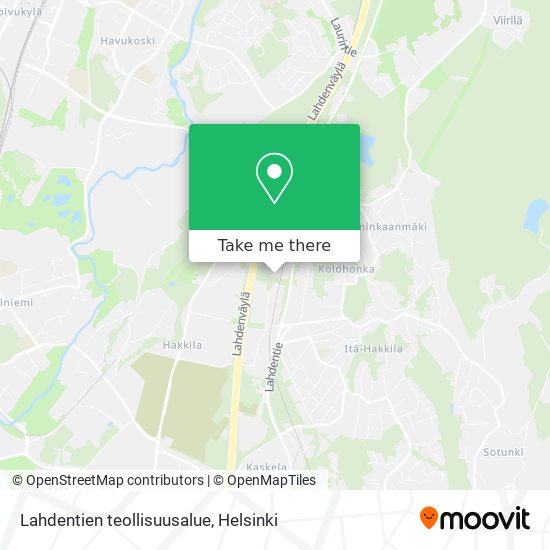 Lahdentien teollisuusalue map