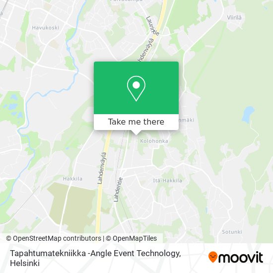 Tapahtumatekniikka -Angle Event Technology map