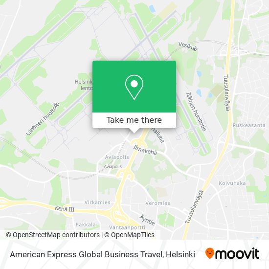 American Express Global Business Travel map