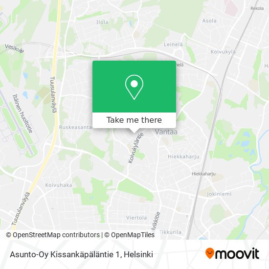 Asunto-Oy Kissankäpäläntie 1 map