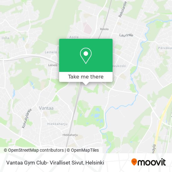 Vantaa Gym Club- Viralliset Sivut map