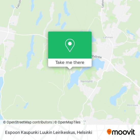 Espoon Kaupunki Luukin Leirikeskus map