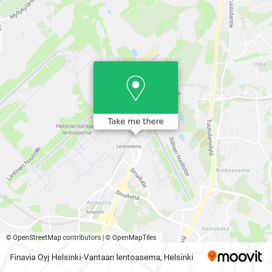 Finavia Oyj Helsinki-Vantaan lentoasema map