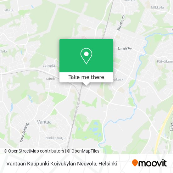 Vantaan Kaupunki Koivukylän Neuvola map