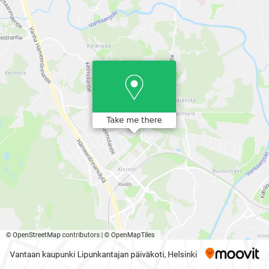 Vantaan kaupunki Lipunkantajan päiväkoti map