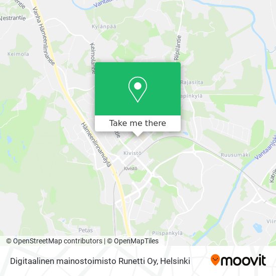 Digitaalinen mainostoimisto Runetti Oy map