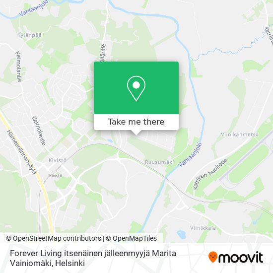 Forever Living itsenäinen jälleenmyyjä Marita Vainiomäki map