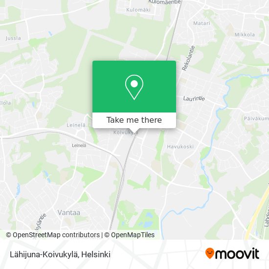 Lähijuna-Koivukylä map