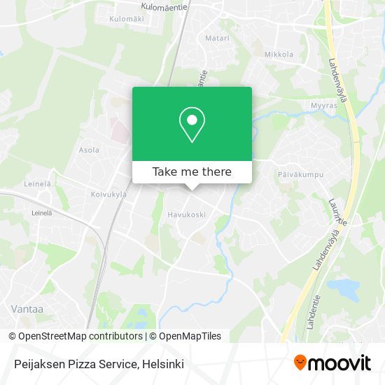 Peijaksen Pizza Service map