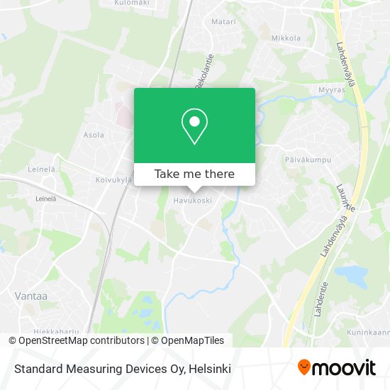 Standard Measuring Devices Oy map