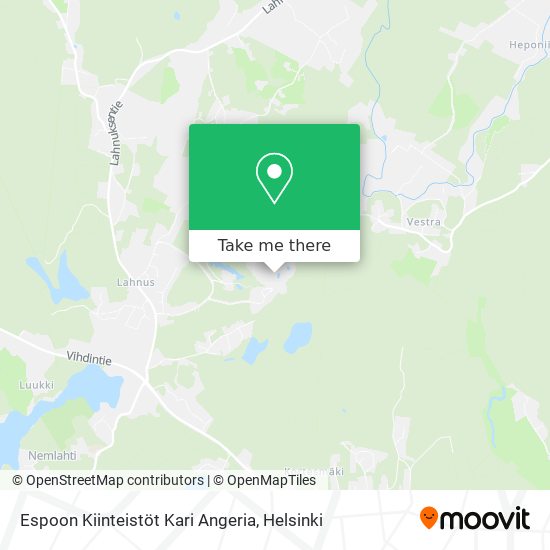 Espoon Kiinteistöt Kari Angeria map