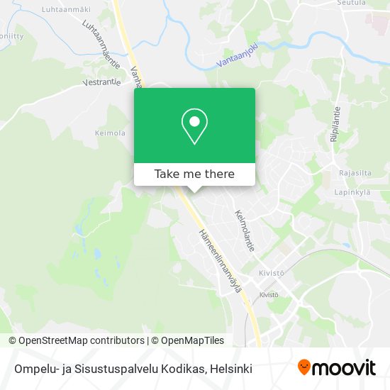 Ompelu- ja Sisustuspalvelu Kodikas map