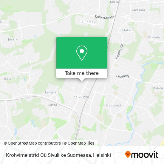Krohvimeistrid Oü Sivuliike Suomessa map