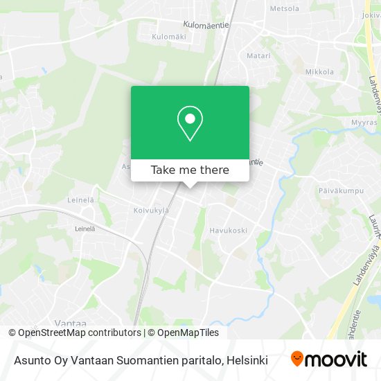 Asunto Oy Vantaan Suomantien paritalo map