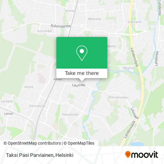 Taksi Pasi Parviainen map