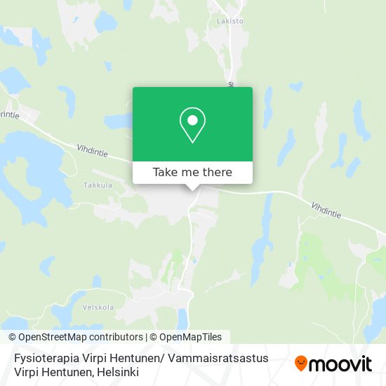 Fysioterapia Virpi Hentunen/ Vammaisratsastus Virpi Hentunen map