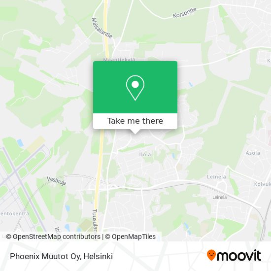 Phoenix Muutot Oy map