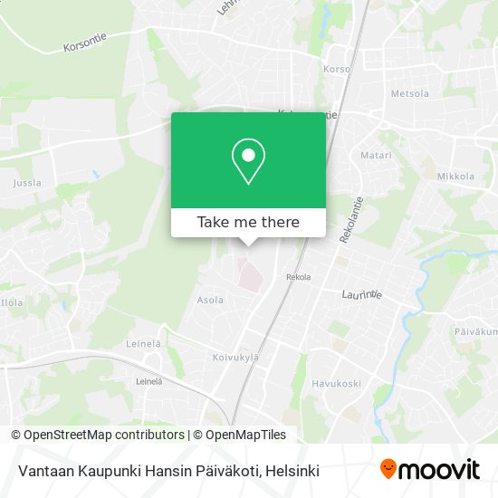 Vantaan Kaupunki Hansin Päiväkoti map