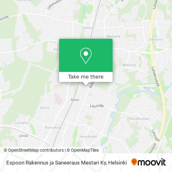 Espoon Rakennus ja Saneeraus Mestari Ky map