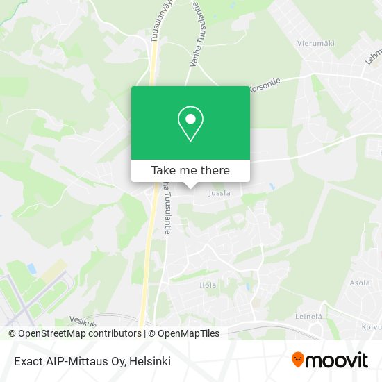 Exact AIP-Mittaus Oy map