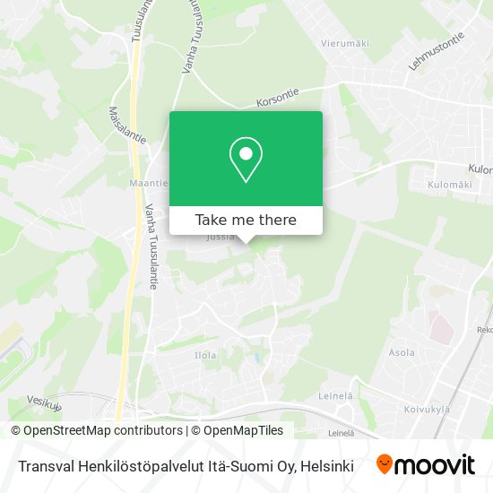 Transval Henkilöstöpalvelut Itä-Suomi Oy map