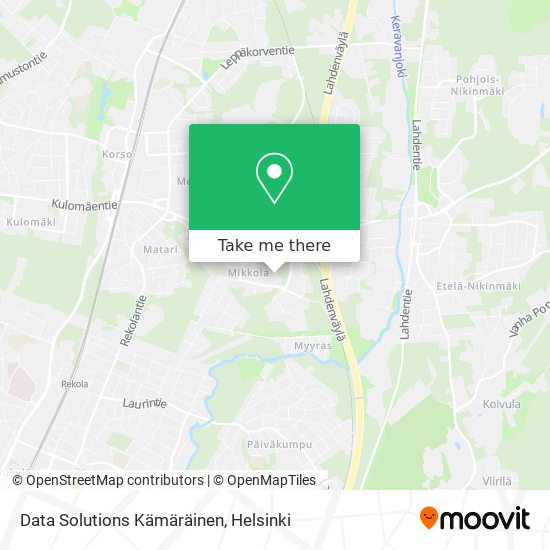 Data Solutions Kämäräinen map