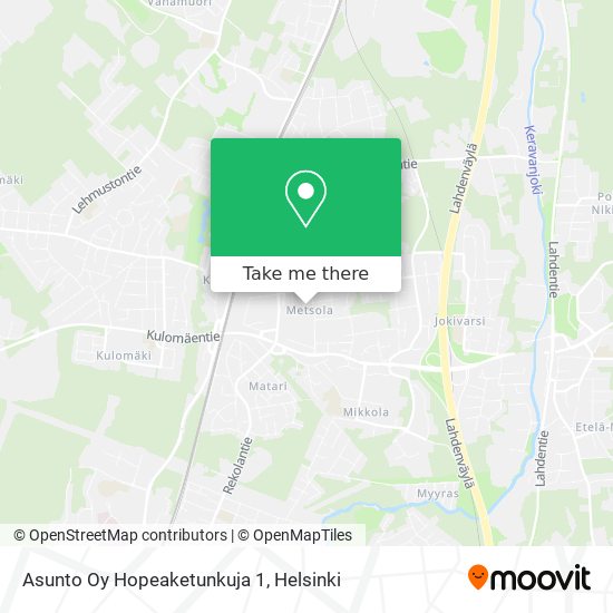 Asunto Oy Hopeaketunkuja 1 map