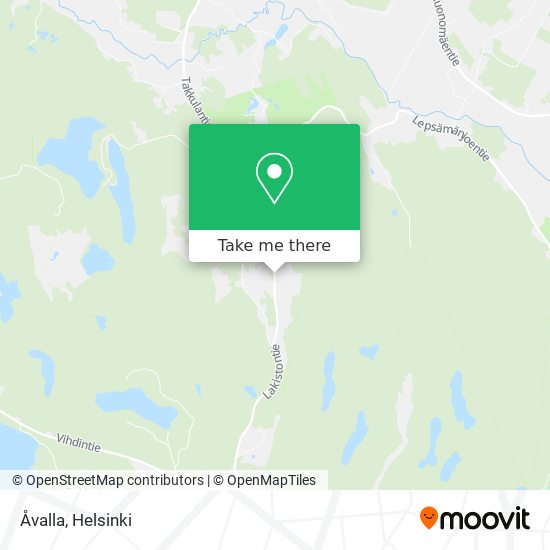 Åvalla map