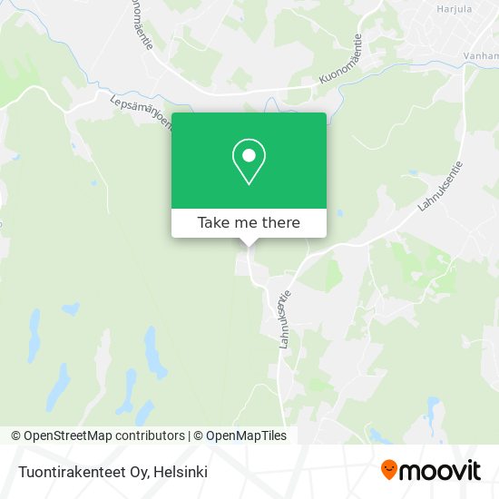 Tuontirakenteet Oy map