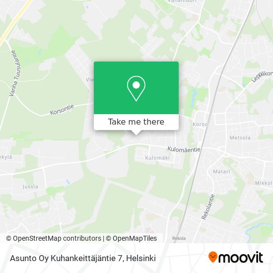 Asunto Oy Kuhankeittäjäntie 7 map