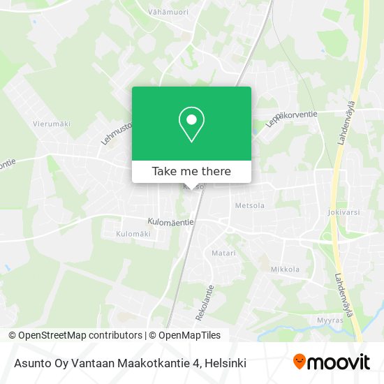 Asunto Oy Vantaan Maakotkantie 4 map