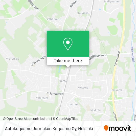 Autokorjaamo Jormakan Korjaamo Oy map